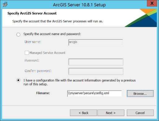 Import a server configuration file Import a server configuration file